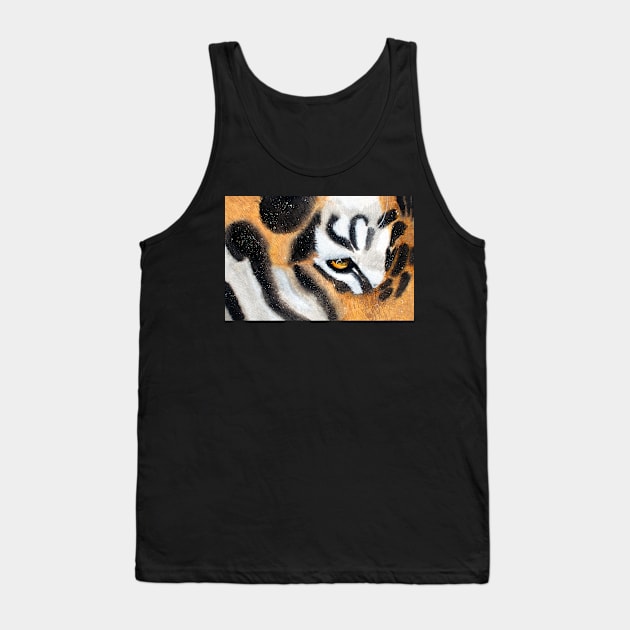 Tiger eye Tank Top by HandLu